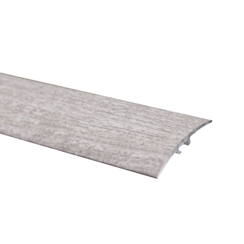 Profil de trecere din aluminiu S64, latime 40 mm, stejar gri, 270 cm