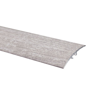 Profil de trecere din aluminiu S64, latime 40 mm, stejar gri, 93 cm