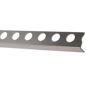 Profil decorativ aluminiu, 0al12pb, 12 mm, argintiu, 2,6 m