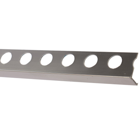 Profil decorativ aluminiu, 0al12pb, 12 mm, argintiu, 2,6 m