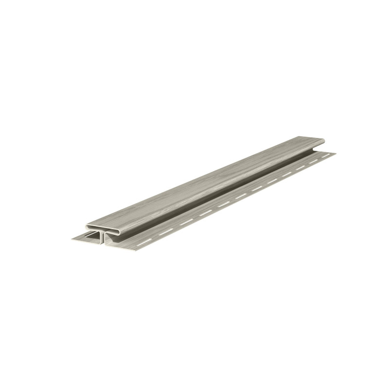 Profil imbinare H Vox SVP-18, pentru lambriu exterior, PVC, stejar gri, 3.05 m