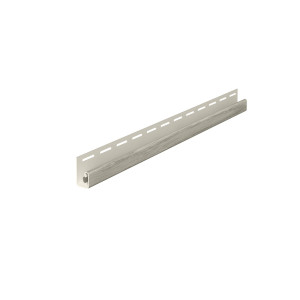 Profil margine J Vox SVP-15 pentru lambriu exterior, PVC, stejar gri, 3.05 m