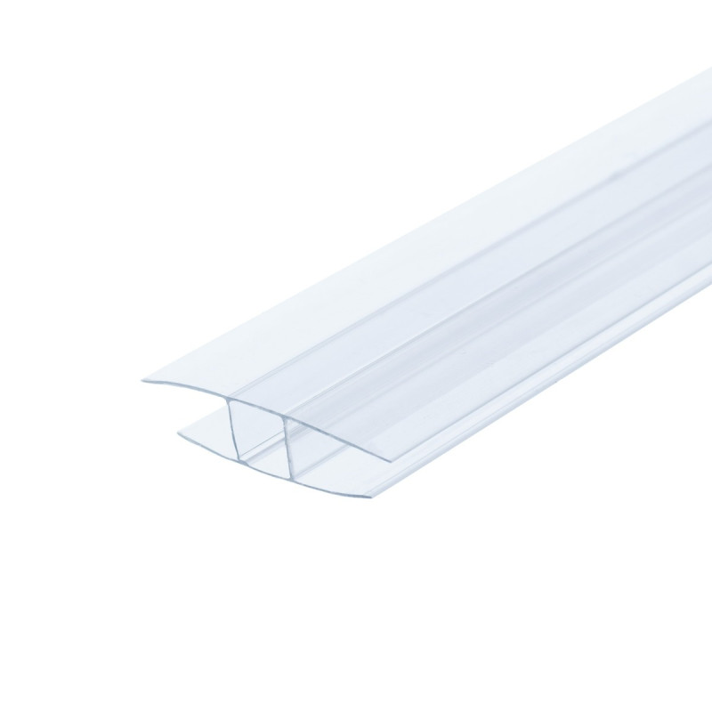 Profil policarbonat H, clar, 8 x 6000 mm, CAR