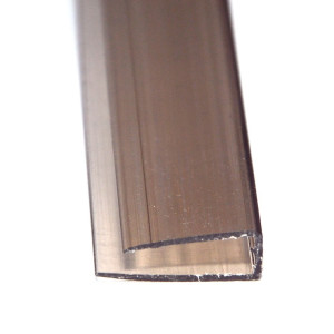 Profil policarbonat U, bronz, 4 x 2100 mm, CAR