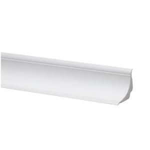 Profil PVC de scafa cu margini flexibile, SET 251525-101, alb, 25 mm, 2.5 m