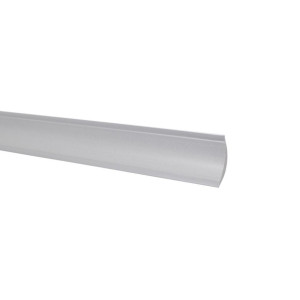 Profil PVC de scafa cu margini flexibile, SET, gri, 25 mm, 2.5 m