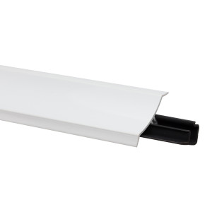 Profil PVC inaltator pentru blat bucatarie, Profilplast, alb, 25 mm, 3 m