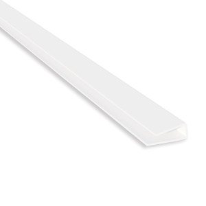 Profil terminatie Vilo B2, PVC, alb, 2.7 m