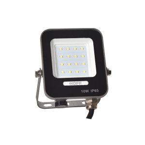 Proiector LED Hoff FLD, 10W, 1000lm, lumina rece 6500K, IP65