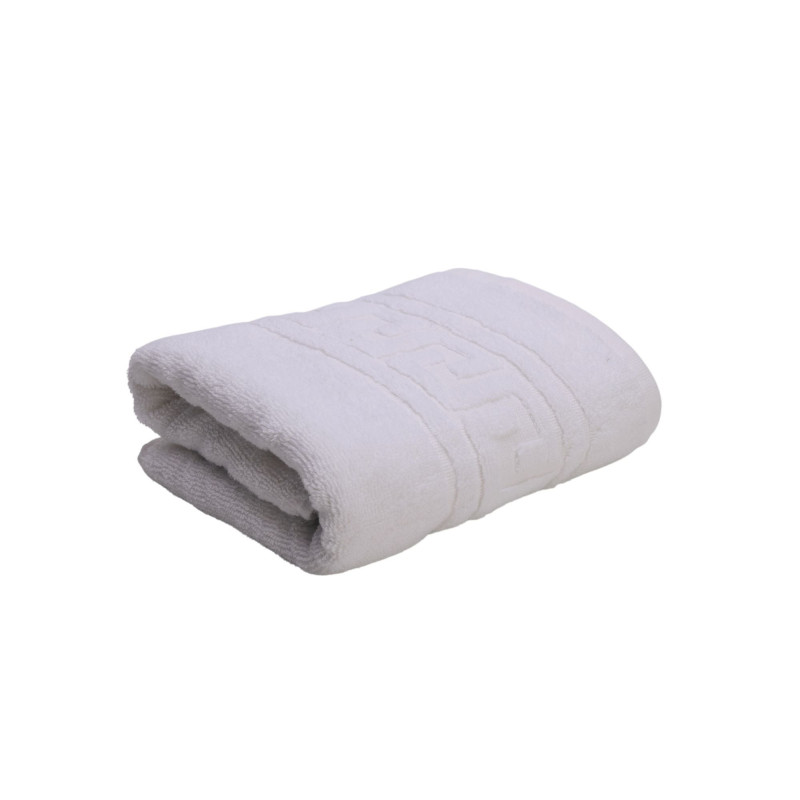 Prosop baie Greek, bumbac, alb, 50 x 90 cm, 500 g/mp