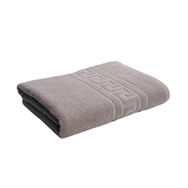 Prosop baie Greek, bumbac, gri, 70 x 130 cm, 500 g/mp