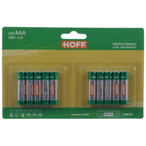 Baterie Hoff, AAA / LR603, 1.5V, alcalina, 10 buc