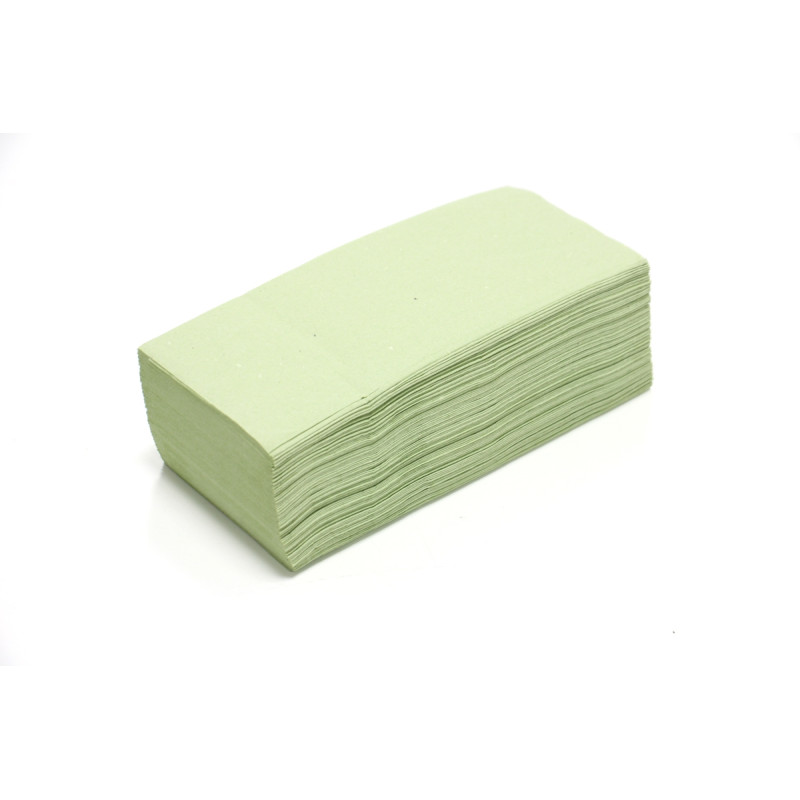 Prosop hartie pliat V pentru dispenser Misavan, verde, 1 strat, 250 buc / set