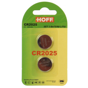 Baterie Hoff CR2025, 3V, litiu, 2 buc