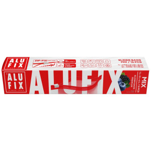 Pungi alimentare Alufix, sistem de inchidere Zip-Fix 7 x 1 L, 5 x 3 L, 3 x 6 L