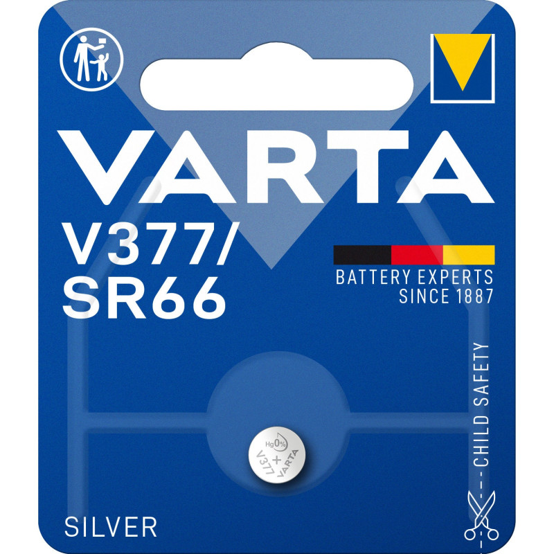 Baterie Varta Electronics AG4-V377 377101401, 1.55V, Silver Oxide, 1 buc