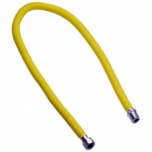 Racord flexibil gaz, extensibil, otel inoxidabil, 1/2", filet interior - interior, 1000 - 2000 mm