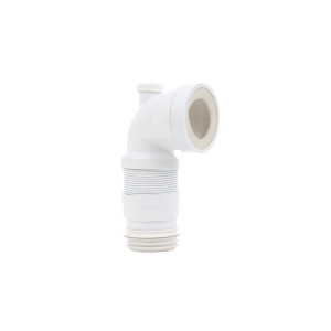 Racord WC rigid - extensibil, Wirquin 70950168, cu scurgere suplimentara