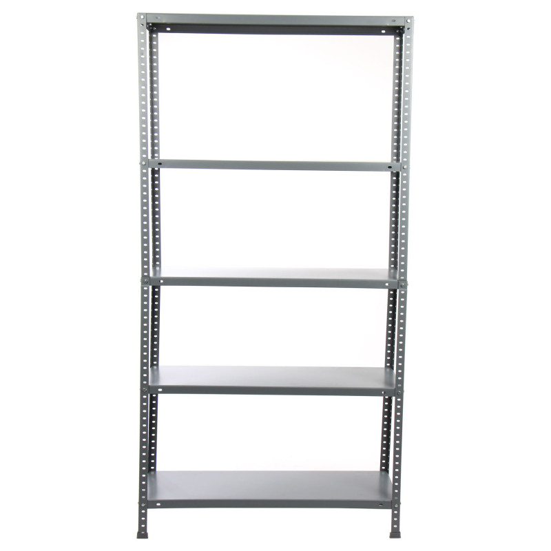 Raft metalic depozitare, Bricol 30, 180 x 90 x 30 cm, gri, 70 kg/polita