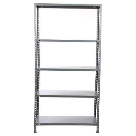 Raft metalic depozitare, Bricol 30, 180 x 90 x 30 cm, gri, 70 kg/polita