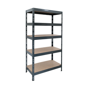 Raft metalic depozitare, Rivet 5, 180 x 90 x 40 cm, antracit, 175 kg/polita
