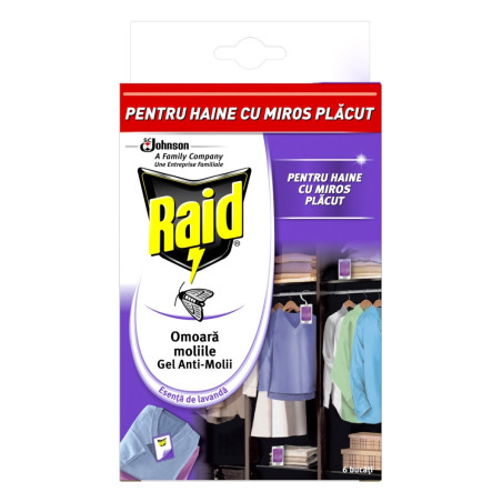 Raid antimolii gel lavanda Multi pack