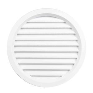 Rama aerisire, rotunda, cu plasa, pentru ventilatia incaperilor, alb, D 100 mm