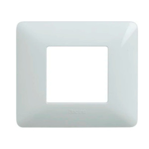 Rama Bticino Matix SAM4802BBNE, 2 module, alb, pentru priza / intrerupator