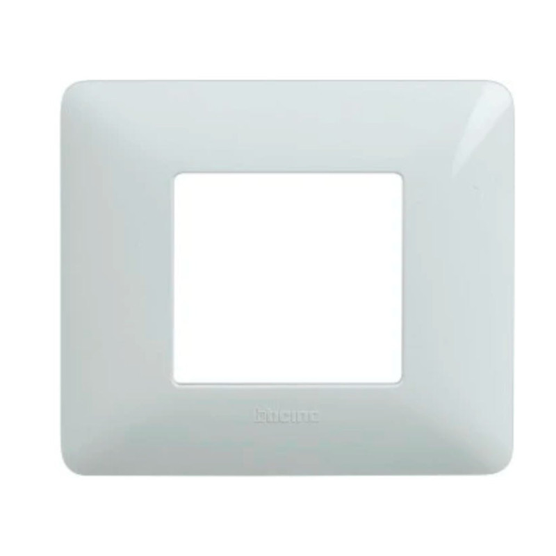 Rama Bticino Matix SAM4802BBNE, 2 module, alb, pentru priza / intrerupator