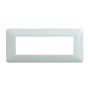 Rama Bticino Matix SAM4806BBNE, 6 module, alb, pentru priza / intrerupator