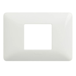 Rama Bticino Matix SAM4819BBNE, 2 module, alb, pentru priza / intrerupator