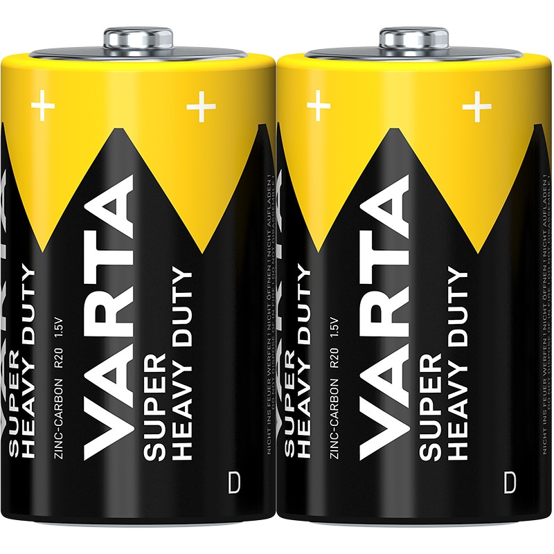 Baterie Varta Superlife 2020, D / LR20, 1.5V, zinc - carbon, 2 buc