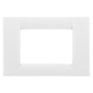 Rama Gewiss System GW22103, 3 module, alb, pentru priza / intrerupator