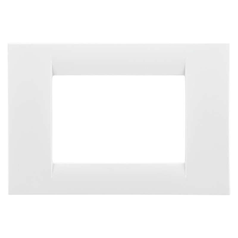 Rama Gewiss System GW22103, 3 module, alb, pentru priza / intrerupator