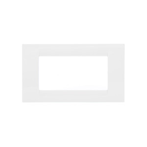 Rama Gewiss System GW22104, 4 module, alb, pentru priza / intrerupator