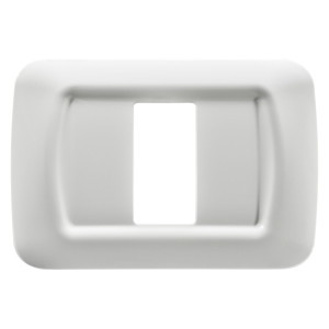 Rama Gewiss System GW22501, 1 modul, alb, pentru priza / intrerupator