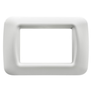 Rama Gewiss System GW22503, 3 module, alb, pentru priza / intrerupator