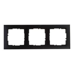 Rama Legrand New Suno 721523, 3 posturi, negru, pentru priza / intrerupator