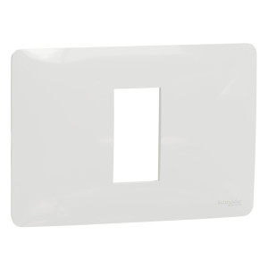 Rama Schneider Electric Noua Unica NU210118, 1 modul, alb, pentru priza / intrerupator