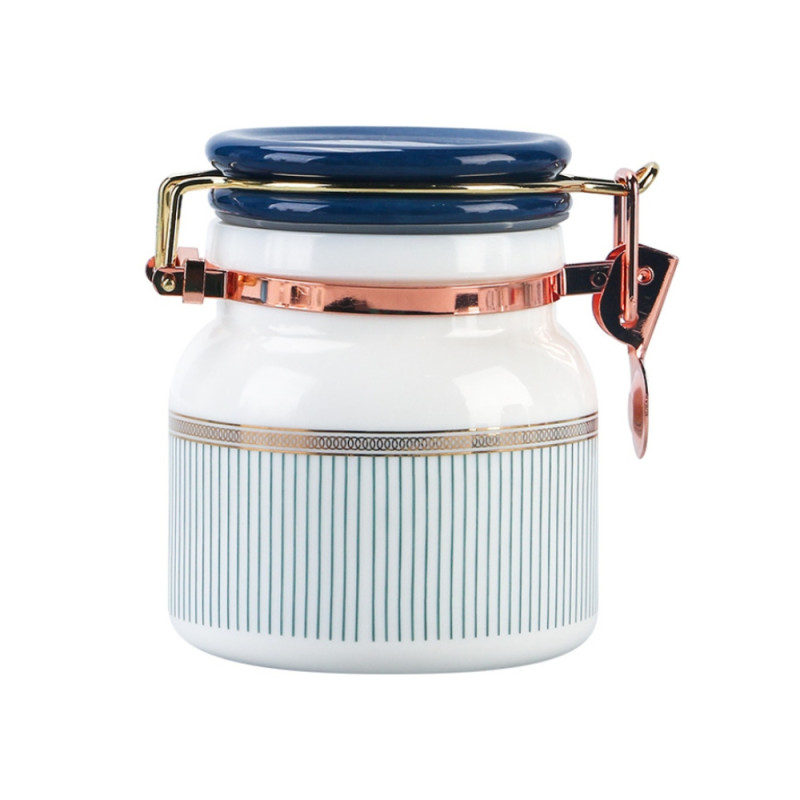 Recipient pentru ingrediente, 22055G, sticla termica, multicolor, 10.8 x 11.8 cm, 500 ml