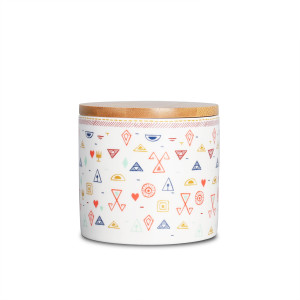 Recipient pentru ingrediente, EY3540, portelan, multicolor, 10 x 9.5 cm, 450 ml
