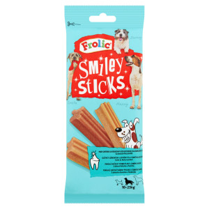 Recompensa caini / hrana complementara, Frolic Smiley Sticks, punga 7 bucati, 175 g, toate taliile, junior, carne de pui