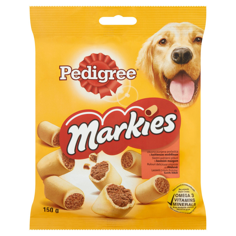 Recompensa caini / hrana complementara, Pedigree Markies, punga 150 g, toate taliile, adult
