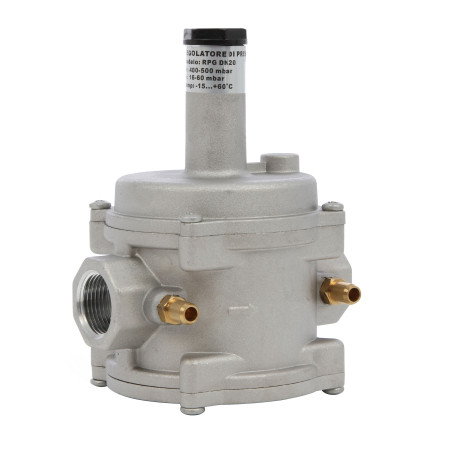 Reductor / regulator presiune gaz metan / GPL, DN20, filet interior, 3/4", 60 mbar