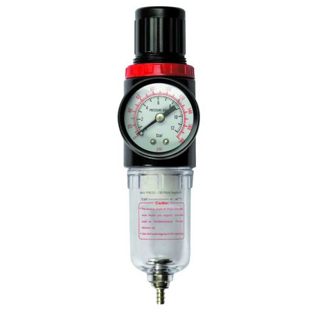 Regulator presiune, cu filtru si manometru, Stanley 152164XSTN, 1/4 inch