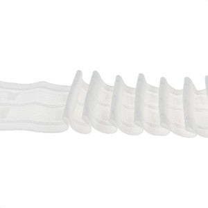 Rejansa universala 1-620-65/P3, bumbac, alba, 6.5 cm