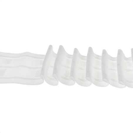 Rejansa universala 1-620-65/P3, bumbac, alba, 6.5 cm