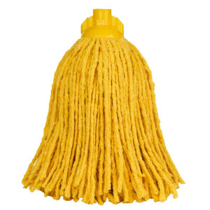 Rezerva mop bumbac Plastina, 11 x 7 x 32 cm, galbena