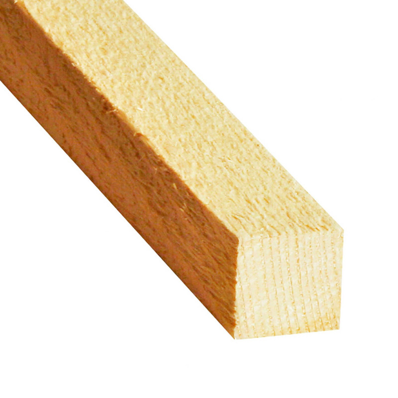 Rigla nerindeluita, lemn pin, 2400 x 24 x 24 mm