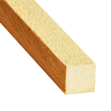 Rigla nerindeluita, lemn pin, 2400 x 24 x 24 mm